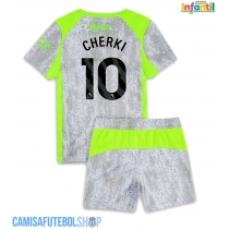 Camisa de time de futebol Manchester City Rayan Cherki #10 Replicas 3º Equipamento Infantil 2025-26 Manga Curta (+ Calças curtas)